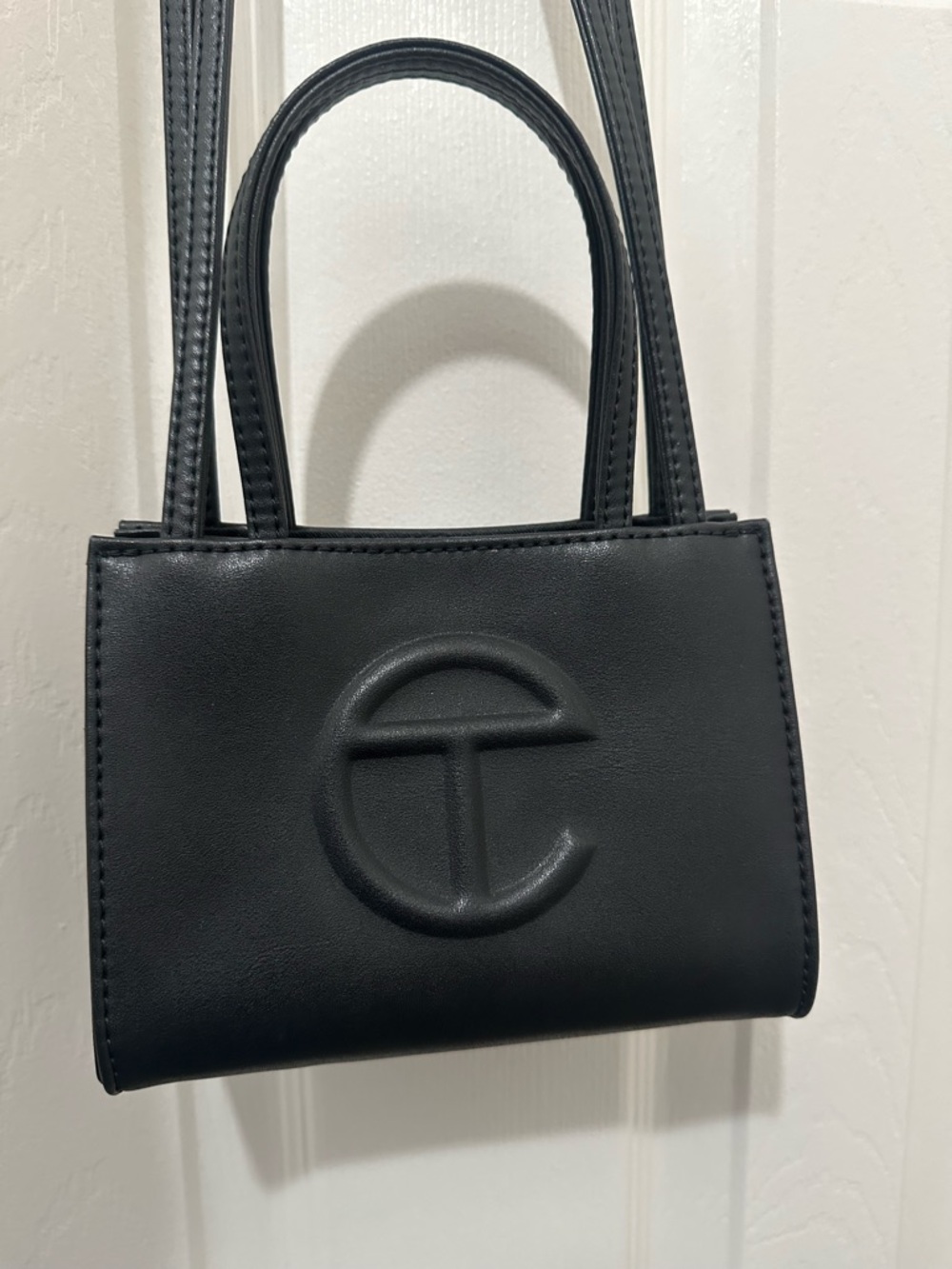 Telfar Black Mini Shopping Bag